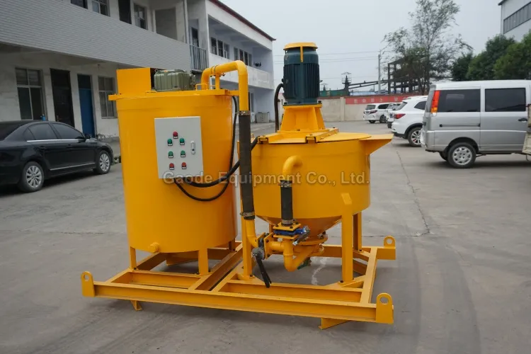 Gaodetec GMA400-700 400L Electric Engine Colloidal Grout Mixer With Agitator